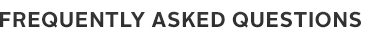 Frequently Asked Questions